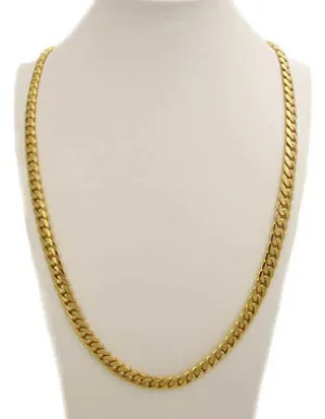 10mm 14K Gold Cuban Link Chain - Premium Handmade Luxury Necklace