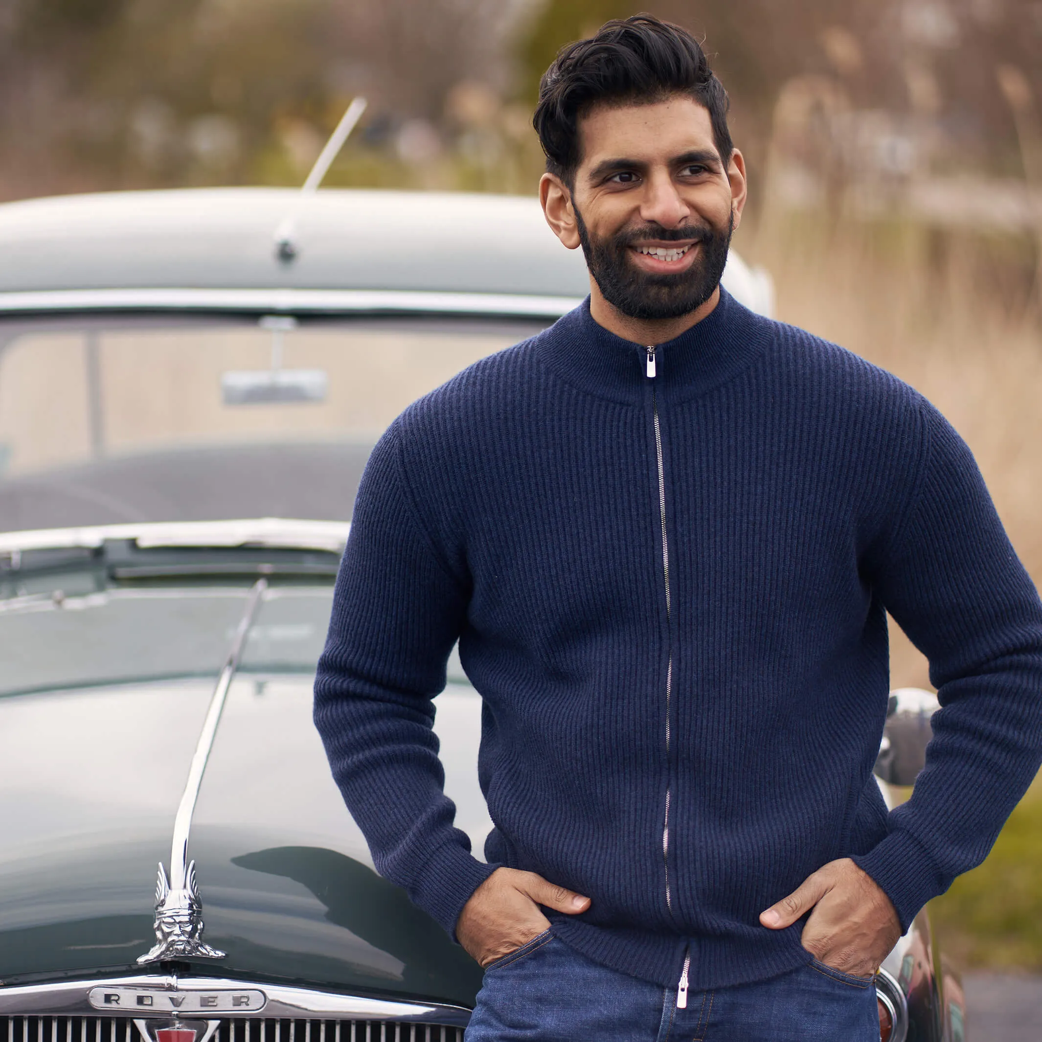 The Logan 4-ply Cashmere Full Zip
